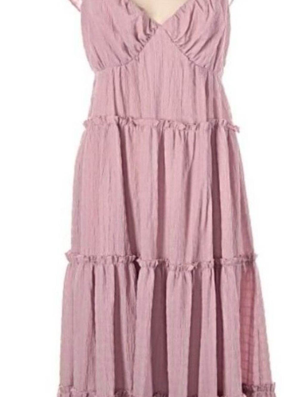 Le Lis Pink Tiered Maxi Dress